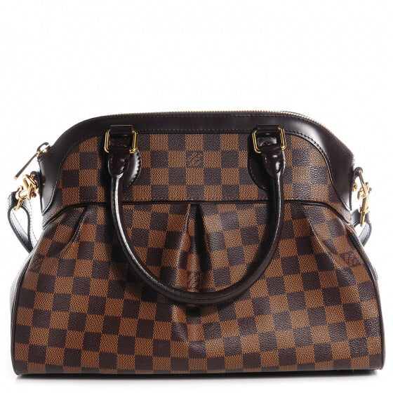 Louis Vuitton Damier Ebene Trevi PM Satchel Shoulder Handbag