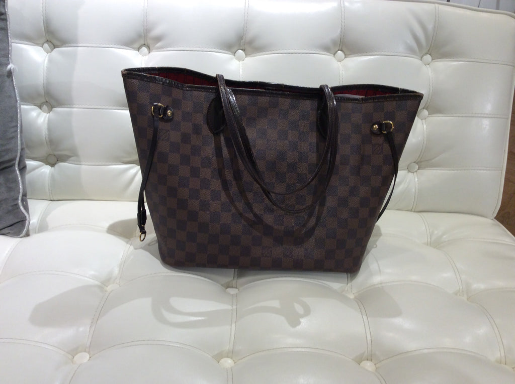 Louis Vuitton N41357 Neverfull GM Damier Ebene Coated Canvas Tote