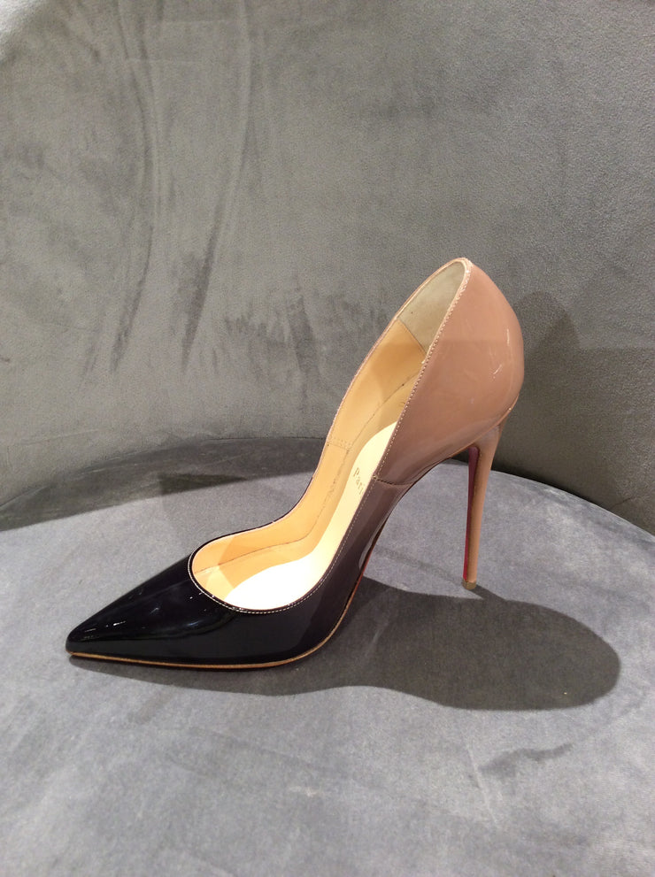 Christian Louboutin - Authenticated So Kate Heel - Patent Leather Beige Plain for Women, Very Good Condition
