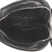 Saint Laurent Crocodile Embossed Calfskin Monogramme Blogger Bag Black