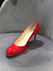 Christian Louboutin Red Patent Leather Pumps Size 10/40