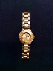 Cartier Must 21 18k Yellow Gold & Stainless Steel Women's Watch Quartz 1340