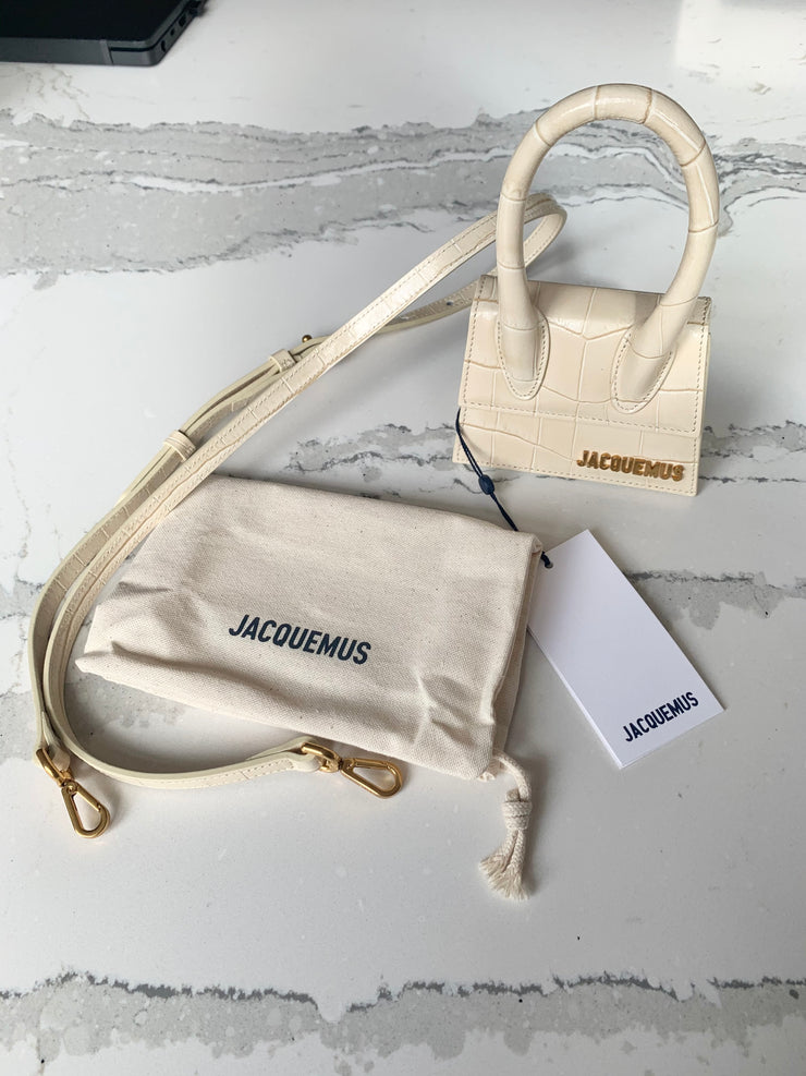 Jacquemus croc top handle bag