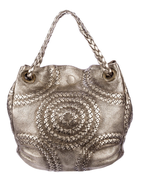 Bottega Veneta Metallic Cervo Illusion Hobo