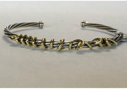 DAVID YURMAN Silver whispers gold and silver cable classic bracelet