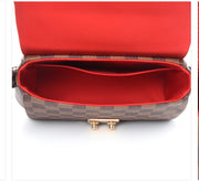 Louis Vuitton Damier Ebene Croisette Bag with crossbody strap and gold hardware - Almost New