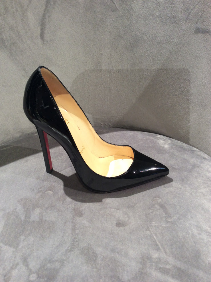 Christian Louboutin Black Patent So Kate 120 Pumps Size 5/35