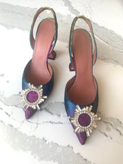 Amina muaddi begum crystal rainbow pump 38/8