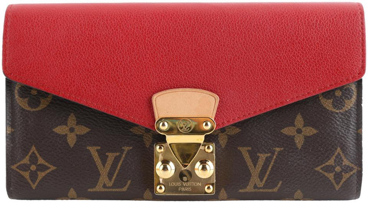 Louis Vuitton Pre-owned Women's Fabric Wallet - Red - One Size